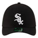 New Era Flex Fit Hat Adult Chicago White Sox New Era Black Player Replica 39THIRTY M-Crown Flex Hat - Men's