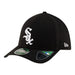 New Era Flex Fit Hat Adult Chicago White Sox New Era Black Player Replica 39THIRTY M-Crown Flex Hat - Men's