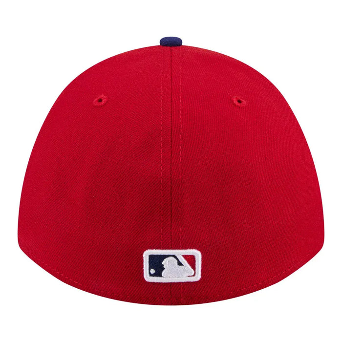 New Era Flex Fit Hat Adult Philadelphia Phillies New Era Red Player Replica 39THIRTY M-Crown Flex Hat - Men's