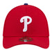 New Era Flex Fit Hat Adult Philadelphia Phillies New Era Red Player Replica 39THIRTY M-Crown Flex Hat - Men's