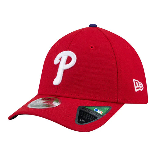 New Era Flex Fit Hat Adult Philadelphia Phillies New Era Red Player Replica 39THIRTY M-Crown Flex Hat - Men's