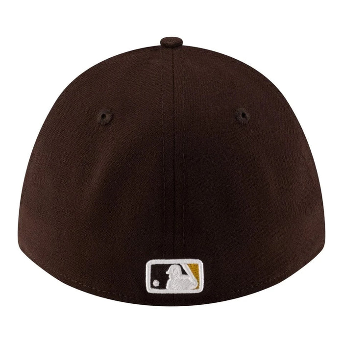 New Era Flex Fit Hat Adult San Diego Padres New Era Brown Player Replica 39THIRTY M-Crown Flex Hat - Men's