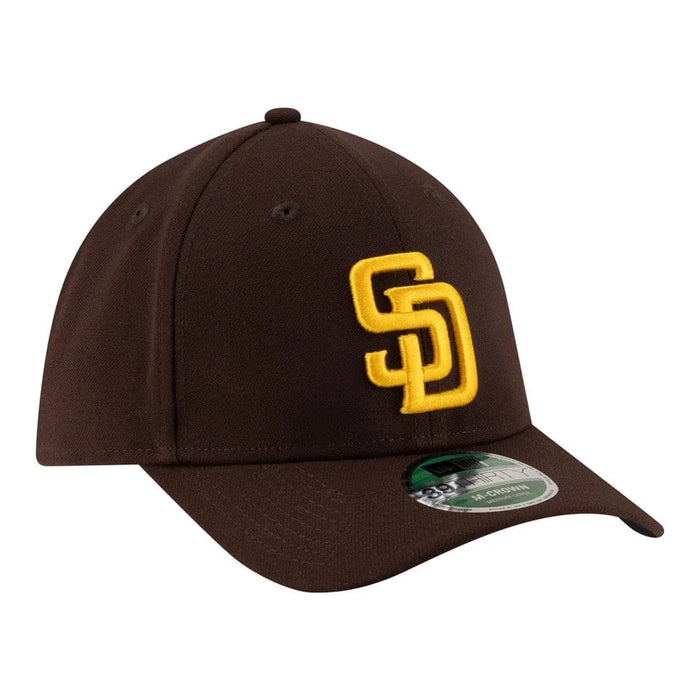 New Era Flex Fit Hat Adult San Diego Padres New Era Brown Player Replica 39THIRTY M-Crown Flex Hat - Men's