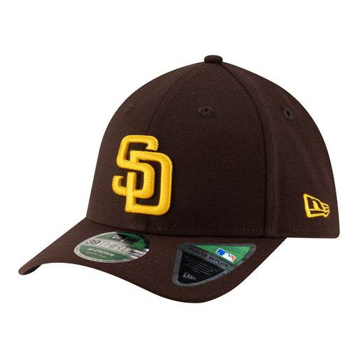 New Era Flex Fit Hat Adult San Diego Padres New Era Brown Player Replica 39THIRTY M-Crown Flex Hat - Men's