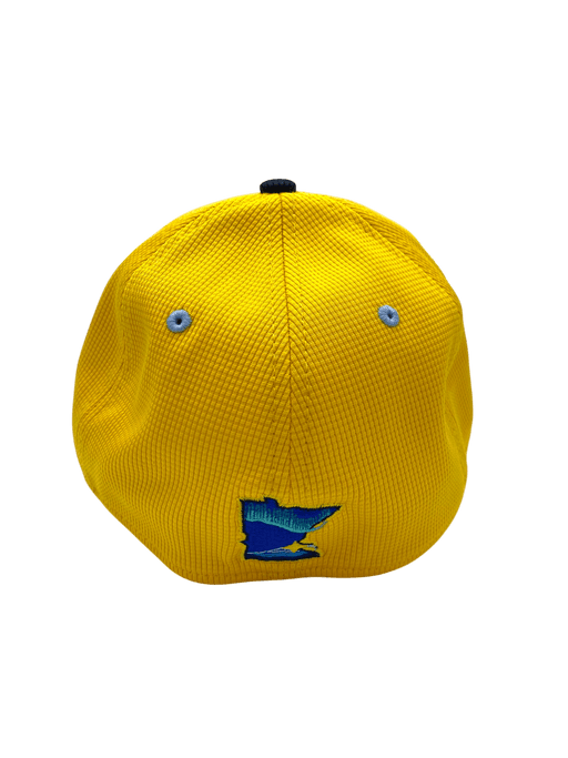 New Era Flex Hat Adult Minnesota Twins New Era Yellow/Navy City Connect Team Batting Practice 39THIRTY Flex Hat - Men's