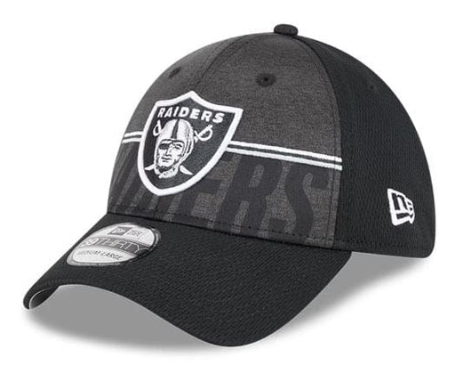 New Era Flex Hat Las Vegas Raiders New Era 2023 NFL Training Camp Black 39THIRTY Flex Fit Hat
