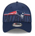 New Era Flex Hat New England Patriots New Era 2023 NFL Training Camp Navy 39THIRTY Flex Fit Hat