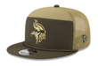 Adult Minnesota Vikings New Era 2025 Dark Green NFL Salute to Service Split Panel 9FIFTY Snapback Hat - Men's