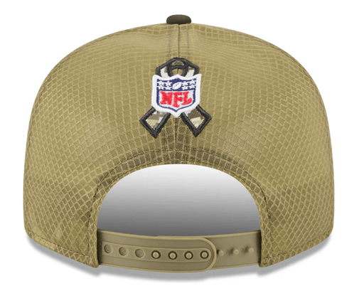 Adult Minnesota Vikings New Era 2025 Dark Green NFL Salute to Service Split Panel 9FIFTY Snapback Hat - Men's