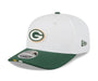 Adult Green Bay Packers New Era 2025 White NFL Training Camp 9SEVENTY Stretch-Snap Hat - Men's