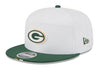 New Era Flex Hat OSFM / White Adult Green Bay Packers New Era 2025 White NFL Training Camp Split Panel 9FIFTY Snapback Hat - Men's