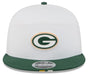 New Era Flex Hat OSFM / White Adult Green Bay Packers New Era 2025 White NFL Training Camp Split Panel 9FIFTY Snapback Hat - Men's