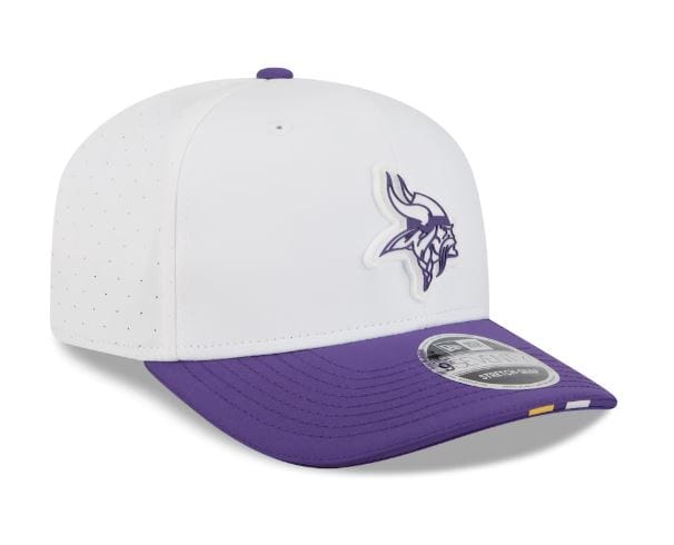 Adult Minnesota Vikings New Era 2025 White NFL Training Camp 9SEVENTY Stretch-Snap Hat - Men's
