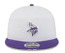 Adult Minnesota Vikings New Era 2025 White NFL Training Camp Split Panel 9FIFTY Snapback Hat - Men's