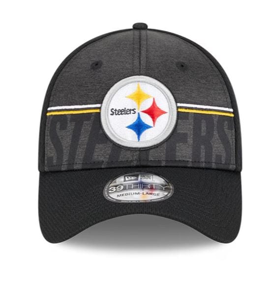Pittsburgh Steelers New Era 2023 NFL Training Camp Black 39THIRTY Flex Fit Hat