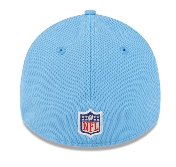 Tennessee Titans New Era 2023 NFL Training Camp Light Blue 39THIRTY Flex Fit Hat