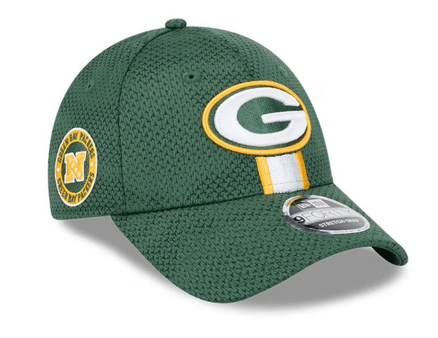 New Era Hats OSFM / Green Youth Green Bay Packers New Era Green 2024 NFL Sideline 9FORTY Stretch-Snap Hat