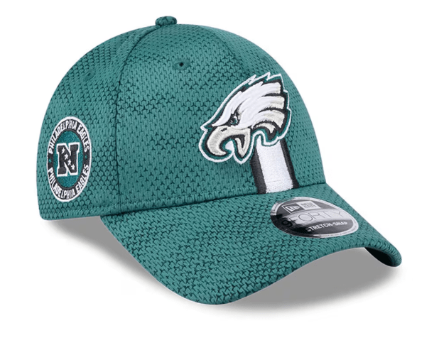 New Era Hats OSFM / Green Youth Philadelphia Eagles New Era Green 2024 NFL Sideline 9FORTY Stretch-Snap Hat