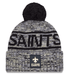 New Era Knit Hat OSFM / Black Adult New Orleans Saints New Era 2025 Black Sideline Cuffed Knit Hat With Pom - Men's