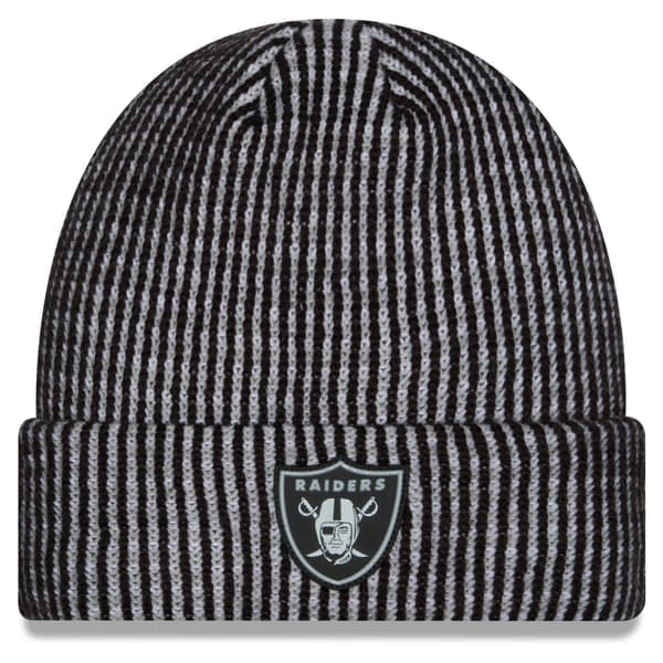 New Era Knit Hat OSFM / Black Adult NFL Las Vegas Raiders New Era 2026 Sideline Cuffed Knit-Unisex