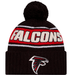 New Era Knit Hat OSFM / Black Atlanta Falcons New Era 2024 Black Sideline Cuffed Knit Hat With Pom