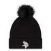 New Era Knit Hat OSFM / Black Women's New Era Black Minnesota Vikings 2026 Salute To Service Cuffed Knit Hat with Pom