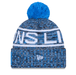 New Era Knit Hat OSFM / Blue Adult Detroit Lions New Era 2025 Blue Sideline Cuffed Knit Hat With Pom - Men's