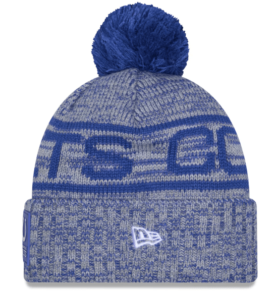 New Era Knit Hat OSFM / Blue Adult Indianapolis Colts New Era 2025 Blue Sideline Cuffed Knit Hat With Pom - Men's