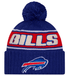 New Era Knit Hat OSFM / Blue Buffalo Bills New Era 2024 Blue Sideline Cuffed Knit Hat With Pom