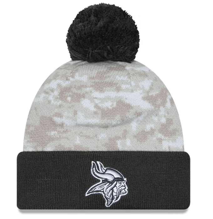 New Era Knit Hat OSFM / Camo Minnesota Vikings New Era Camo 2024 Salute To Service Knit Hat - Men's