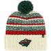New Era Knit Hat OSFM / cream Minnesota Wild 47 Brand Cuffed Knit With Pom - Unisex