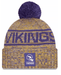 New Era Knit Hat OSFM / Gold Adult Minnesota Vikings New Era 2025 Gold Alternate Sideline Cuffed Knit Hat With Pom - Men's