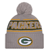 New Era Knit Hat OSFM / Graphite Green Bay Packers New Era 2024 Graphite Sideline Cuffed Knit Hat With Pom