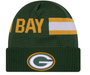 New Era Knit Hat OSFM / Green Green Bay Packers New Era 2024 Green Tech Sideline Cuffed Knit Hat