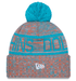New Era Knit Hat OSFM / Orange Adult Miami Dolphins New Era 2025 Orange Sideline Cuffed Knit Hat With Pom - Men's