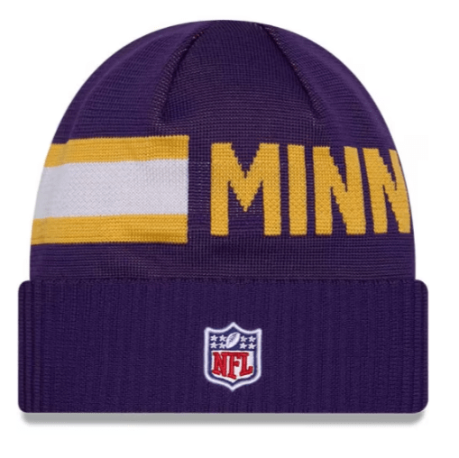 New Era Knit Hat OSFM / Purple Minnesota Vikings New Era 2024 Purple Tech Sideline Cuffed Knit Hat