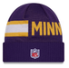 New Era Knit Hat OSFM / Purple Minnesota Vikings New Era 2024 Purple Tech Sideline Cuffed Knit Hat