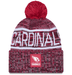 New Era Knit Hat OSFM / Red Adult Arizona Cardinals New Era 2025 Red Sideline Cuffed Knit Hat With Pom - Men's