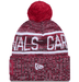 New Era Knit Hat OSFM / Red Adult Arizona Cardinals New Era 2025 Red Sideline Cuffed Knit Hat With Pom - Men's