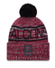 New Era Knit Hat OSFM / Red Adult Atlanta Falcons New Era 2025 Red Sideline Cuffed Knit Hat With Pom - Men's