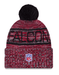 New Era Knit Hat OSFM / Red Adult Atlanta Falcons New Era 2025 Red Sideline Cuffed Knit Hat With Pom - Men's
