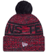 New Era Knit Hat OSFM / Red Adult Houston Texans New Era 2025 Red Sideline Cuffed Knit Hat With Pom - Men's