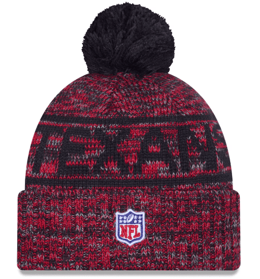 New Era Knit Hat OSFM / Red Adult Houston Texans New Era 2025 Red Sideline Cuffed Knit Hat With Pom - Men's