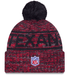 New Era Knit Hat OSFM / Red Adult Houston Texans New Era 2025 Red Sideline Cuffed Knit Hat With Pom - Men's