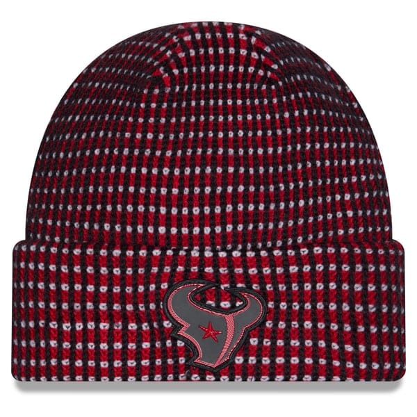 New Era Knit Hat OSFM / Red Adult NFL Houston Texans New Era 2026 Red Sideline Cuffed Knit-Unisex