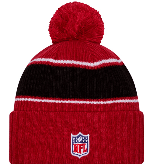 New Era Knit Hat OSFM / Red Arizona Cardinals New Era 2024 Red Sideline Cuffed Knit Hat With Pom