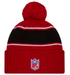 New Era Knit Hat OSFM / Red San Francisco 49ers New Era 2024 Red Sideline Cuffed Knit Hat With Pom