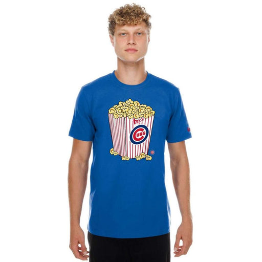 New Era Shirts Adult MLB Chicago Cubs Blue Popcorn Tee