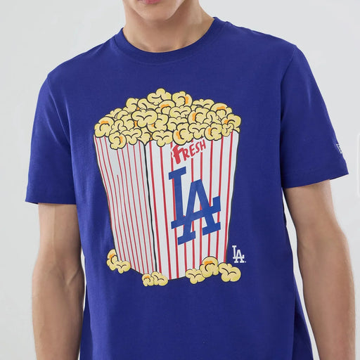 New Era Shirts Adult MLB Los Angeles Dodgers Blue Popcorn Tee