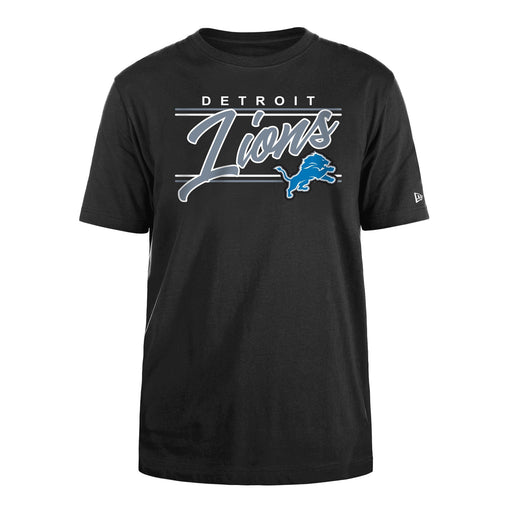 Detroit Lions New Era Black Script Logo T-Shirt - Men's